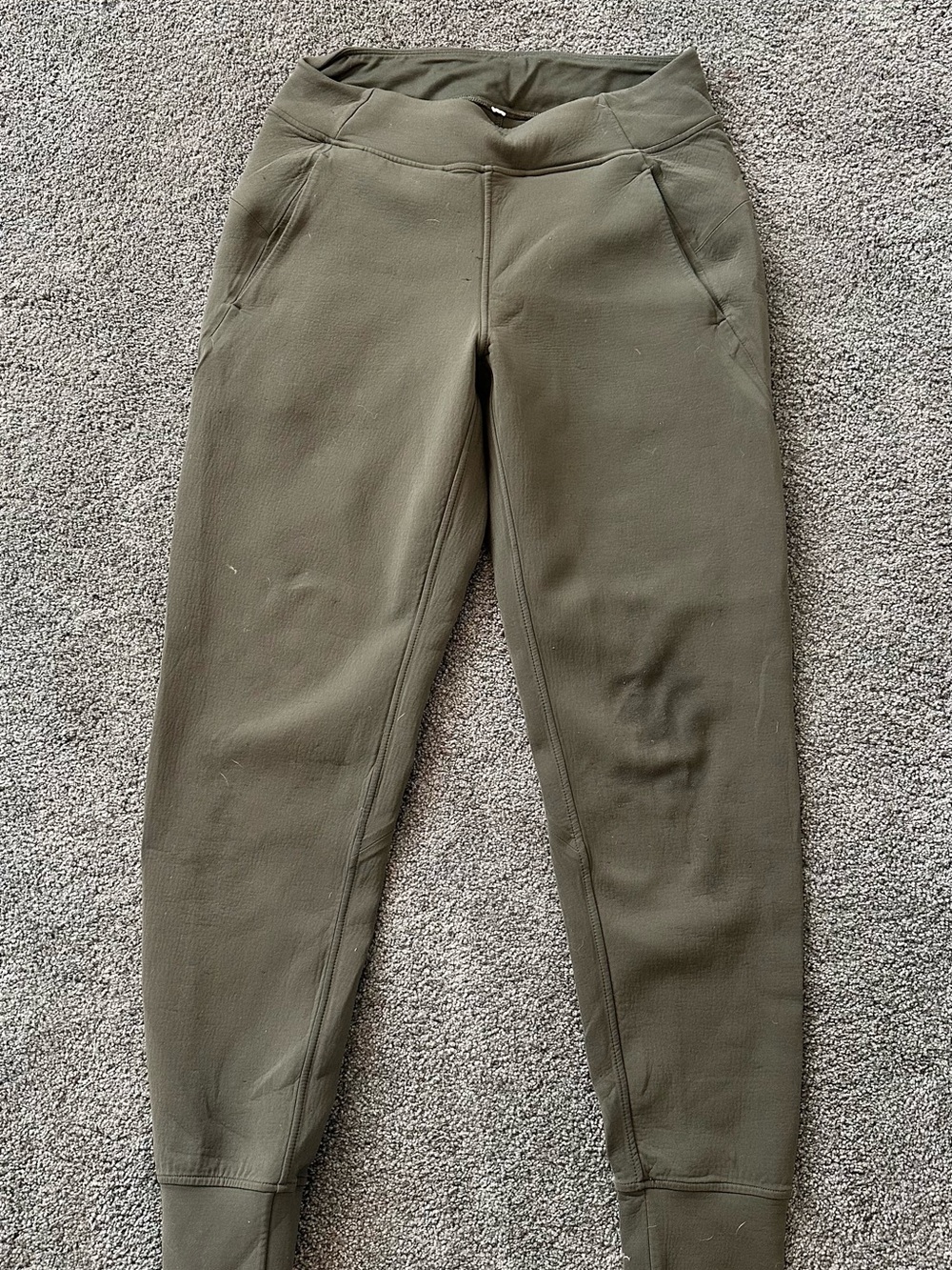 lululemon athletica Olive Green Track Joggers embrace the space
